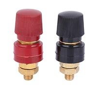 Bewinner 2 Piezas Borne de Conexión de Latón Tipo 555 M8 200A Bloque de | Conector de altavoz de alta resistencia, distribución de energía de alta corriente, terminal de tornillo M8, amplificador
