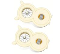 Bewinner 2 Trituradoras de Cebolla Verde, Cortador de Cebollino de Acero Inoxidable de 12 Cuchillas, Cortador Manual de Cebolla para Puerros, Cebollinos, Espárragos, Herramienta Multifuncional para