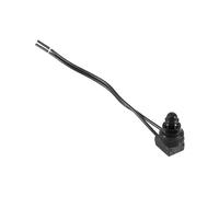 Bewinner 5 Piezas 12V Botón Pulsador Interruptor de Encendido Apagado | Diseño de base metálica, conductores de alambre de 4 pulgadas, montaje empotrado fácil, funda de goma duradera, uso
