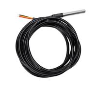 Bewinner 5 Sensores de Temperatura Digitales, Sonda de Temperatura de Acero Inoxidable a Prueba de Agua, 2 M, Apto para RPI, -20-80 ℃ Preciso, Sonda 304, Cable Codificado por Colores