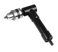 Bewinner Adaptador de Taladro Convertidor de ángulo Recto de 90 Grados, Accesorio de Portabrocas Eléctrico para Reparación Doméstica e Industrial, Caja de Metal con Llave, Vástago Estándar y (Caja