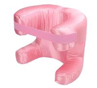 Bewinner Almohada de Espuma Viscoelástica para Dormir Boca Arriba para Proyectos de Belleza, Entrenamiento del Sueño, Almohada de Belleza de Tela de Seda para Personas que Duermen Boca Arriba, (PINK)