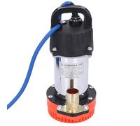 Bewinner Bomba Sumergible de 24 V CC, 220 W, 8 M de Elevación Alta, Bomba de Pozo Profundo Solar de Gran Flujo para Granja, Rancho, Motor de Cobre Completo de Acero Inoxidable, Impulsor Centrífugo,