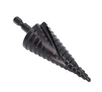 Bewinner Broca Escalonada HSS con Ranura en Espiral, Escariador de Agujero de Pagoda, Vástago Hexagonal de 4 a 32 Mm, 15 Pasos, Broca Escalonada de Acero de Alta Velocidad M2 para Metal, Punta (15