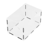 Bewinner Caja de Polvo de Pulido Cerrada, Cubierta de Polvo de Pulido Acrílico con 2 Agujeros, Caja Pulidora de Mesa Rectangular Altamente Transparente para Grabar, Lijar y Tallar (5 Placas, 18 Gomas