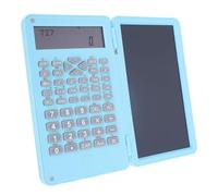Bewinner Calculadora Científica con Tableta de Escritura, Calculadora Científica de Escritorio Bloc de Notas LCD de 6 Pulgadas Pantalla Plegable de 2 Líneas para Uso Comercial en Casa, Escuela, (BLUE)
