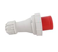 Bewinner CEE Enchufe Industrial 5 Pines 63A 220-415V Rojo para Uso Exterior | Enchufe de Servicio Pesado, Taller de Cervecería Camping, Clasificación IP67, Fácil Instalación