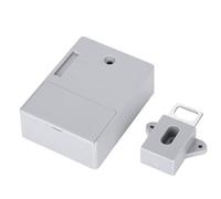 Bewinner Cerradura de Gabinete Inteligente de 125 KHz, Cerradura Electrónica con Tarjeta de Identificación, de Gabinete sin Llave sin Taladro para Armario, Cajón, Casillero, Sauna, Armario, (GRAY)