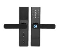 Bewinner Cerradura de Puerta Inteligente WiFi con Huella Digital, Pantalla Táctil, Tarjeta IC, Contraseña, Llave Mecánica - Compatible con, Cerradura de Palanca de Entrada sin Llave para Puerta de