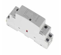 Bewinner Contactor de CA de 25A 2P para Riel DIN para Uso Doméstico | Interruptor eléctrico doméstico, bobina de poco ruido, diseño de ahorro de energía, tamaño compacto
