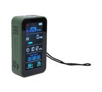 Bewinner Detector Portátil de Calidad del Aire, Monitor de Oxígeno Multifuncional con Presión Barométrica, Temperatura, Humedad, Herramienta 7 en 1 con Linterna, Cronómetro, Exportación de Datos,