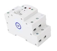 Bewinner Interruptor de Transferencia Manual Automática de Doble Potencia 80A 2P, Conmutación de Milisegundos, Instalación en Riel DIN, Grado PC, 50/60 Hz, Versión de Red Delgada
