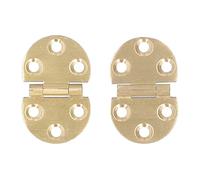Bewinner Juego de 2 Bisagras de Cobre con Tornillo, Mini Bisagra de Solapa de 180 Grados para Mesa Plegable, 47 X 30 Mm, Fuerte Capacidad de Carga de 25 Kg, Ideal para Muebles y Escritorios
