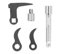 Bewinner Juego de Cabezal Adaptador de Barra de Palanca de 1/2 y 3/8 Star Drive, Tipo L Cuadrado de 1/2" con Varilla de Extensión - Herramientas de Extracción de Medio Eje para Palanca, Elevación,