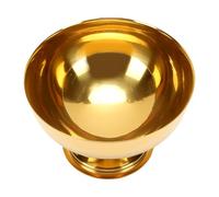 Bewinner Juego de Tazas para Helado de Acero Inoxidable Dorado con Tenedor, Tazón de Postre de 4,06 Pulgadas para Frutas, Pudín, Helado, Sorbete, refrigerios: Taza para Servir Elegante, Corta,