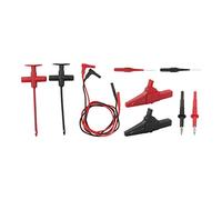 Bewinner Kit de Cables de Prueba para Multímetro 19A, Pinza de Cocodrilo, Cables de Sonda con Conector Tipo Banana con Sonda Perforadora, Clip de Prueba para Reparación Electrónica Automotriz, 30