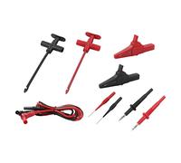 Bewinner Kit de Cables de Prueba para Multímetro, Pinza de Cocodrilo, Sonda de Conector Banana, 19 A, 30 V CA-60 V CC para Reparación Electrónica Automotriz, Puntas de Latón que No Se Rompen, Cable