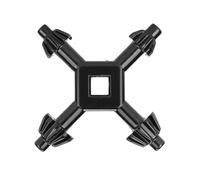 Bewinner Llave de Portabrocas 4 en 1, Llave de Portabrocas de Aleación Multifuncional Apta para Herramientas de Perforación de Mano, Reemplazo Universal para Llaves Perdidas o Dañadas, Adecuada para