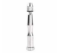 Bewinner Mini Taladro Helicoidal Manual, Portabrocas de 0,3-3,6 Mm, 25 Brocas HSS, Taladro Manual para Madera, Plástico, Caucho, de Precisión para Manualidades, Fabricación de Modelos, Plateado