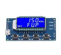 Bewinner Módulo Generador de Señal de Onda Cuadrada de Pulso PWM, Pantalla LCD, Frecuencia Ajustable, Ciclo de Trabajo de 1 Hz-150 KHz, Ajuste Fino de Modo Dual 1 Hz-15 KHz, Salida DC1 V-24 V 3 W,