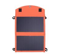 Bewinner Panel Solar Plegable de 14 W con USB A y Tipo C, Cargador Portátil Impermeable IP67 para Camping, Emergencia, Teléfonos Inteligentes y Tabletas