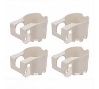 Bewinner Paquete de 4 Portavasos para Piscinas sobre el Suelo, Abrazadera en Portavasos de Plástico ABS Multifuncional Accesorios de Piscina para Barra Redonda, Sostiene Tazas, Latas, Teléfonos,