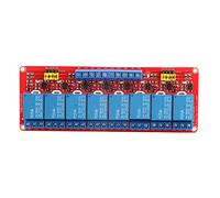 Bewinner Placa de Módulo de relé Optoacoplador de 8 Canales, Disparador Alto y bajo de 24 V, Placa de Control Industrial de 5 V 12 con Entrada Optoaislada, Interfaz Común de CA 250 10 A 30 10 A (12V)