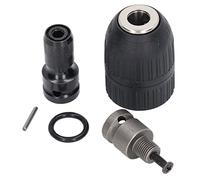 Bewinner Portabrocas Autoapretado Portabrocas con Llave de Impacto sin Llave Eléctrico Autoblocante de 1/2 Pulgada 20UNF con Adaptador Rango de Sujeción de 2-13 Mm Acero con Alto Contenido de Carbono