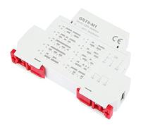 Bewinner Relé de Tiempo de Retardo Multifuncional GRT8-M1, CA 230 V 10 Funciones Montaje en Riel DIN, Ciclo de Encendido/apagado de Retardo de Temporizador Ajustable de 0,1 S-10 Días, Salida SPDT