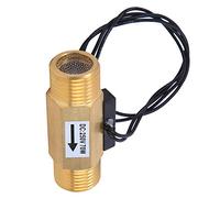 Bewinner Sensor de Flujo de Agua de Latón 60m3h Electromagnético | Aire líquido de doble uso, interfaz de 1/2 pulgada, cuerpo de latón de alta durabilidad, compatible con tuberías de aguas