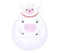 Bewinner Silla Inflable para Niños con Forma de Alpaca, sofá Inflable Suave y Agradable para la Piel para Acampar en Interiores y Exteriores, sofá de PVC Portátil Liviano con Válvula de Aire Rápida,