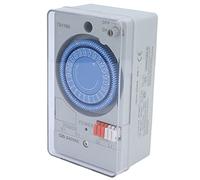 Bewinner Temporizador Mecánico 24 Horas Interruptor de Tiempo Automático, 220VAC 50HZ-60HZ bajo Consumo de Energía para Calentadores de Agua Farolas, TB118N