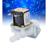 Bewinner Válvula Solenoide Eléctrica de 3/4 Pulgadas, Conector de Plástico con Guía de 1 Vía, Válvula de Agua Doméstica para Calentador de Agua, Lavadora, Riego, Duradera y Fácil de Instalar