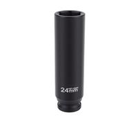 Bewinner Vaso de Impacto Profundo con Accionamiento de 1/2 Pulgada, Acero de Aleación de 12 Cm de Largo, Vaso Hueco Extendido para Llave de Impacto de Reparación de Automóviles, Accesorio de Juego