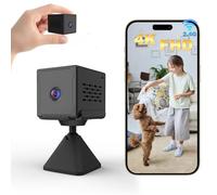 Bextgoo Camara Espia, 4K HD Mini Camera Espia WiFi/Ap Hotspot Opciones, Bateria 2000mAh, Camara Espia Oculta con Visión Nocturna & Deteccion de Movimiento, Spy Camera Interior/Extérieur