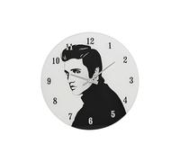 Beyond Happy Elvis Presley - Reloj de pared (30 cm de diámetro), diseño de leyenda musical retro