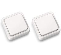 Bf bf-18 - Cruzamiento superficie 10a 250v blanco bolsa (Paquete de 2)