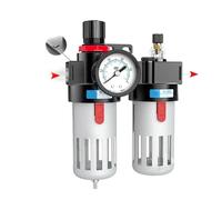 BFC2000 BFC3000 BFC4000 1/4 3/8 1/2 Compresor de aire Filtro separador de agua y aceite Unidad de preparación del regulador Combinación FRL(Bfc Plastic W 12mm,3000)