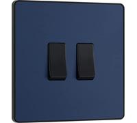 BG Electrical Evolve - Interruptor de luz, 2G doble