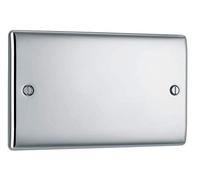 BG Electrical - Placa doble en blanco