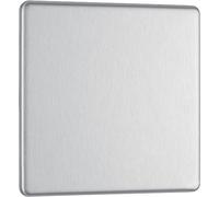BG Electrical - Placa en blanco sin tornillos