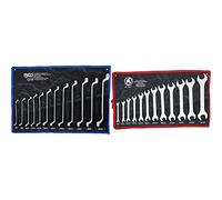 BGS 1214 | Juego de llaves de estrella dobles | acodada | 6 x 7-30 x 32 mm | 12 piezas Diy 1233 | Juego de llaves planas | 6 x 7-30 x 32 mm | 12 piezas