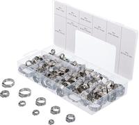 BGS 14115 | Surtido de abrazaderas de acero inoxidable | Ø 5,8 - 21 mm | 170 piezas