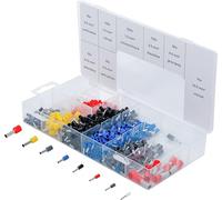 BGS 14120 | Surtido de manguitos terminales | aislados | 685 piezas | Secciones transversales de cable 0,5, 0,75, 1,0, 1,5, 2,5, 4,0, 6,0, 10,0 mm², caja reutilizable