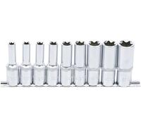 BGS 2026 | Juego de llaves de vaso E-Torx, largas | entrada 12,5 mm (1/2") | E10 - E24 | 9 piezas