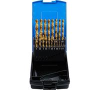 BGS 2040 | Juego de brocas espirales | HSS-G | nitrurado de titanio | 1 - 10 mm | 19 piezas