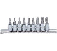 BGS technic KG – Juego de puntas de vaso BGS 2164 – 1/4" (6,3 mm) perfil T Torx T10-T50, 9 piezas