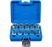 BGS 2434 | Juego de llaves de vaso hexagonal | entrada 12,5 mm (1/2") | medidas en pulgadas | 10 piezas