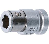 BGS 292 | Adaptador de puntas con bola de retención | 10 mm (3/8") | hexágono interior 8 mm (5/16")