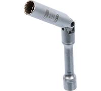 BGS 2987 | Vaso articulado para bujías 12 caras, extra largo | entrada 10 mm (3/8") | 14 mm